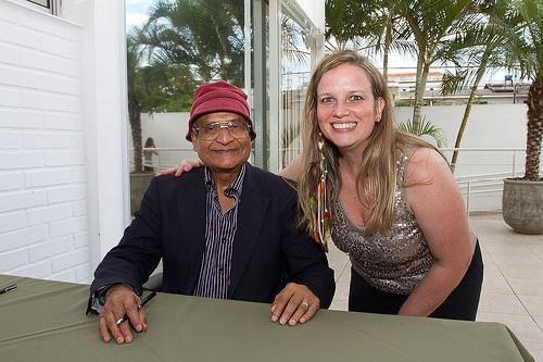 Foto com Amit Goswami